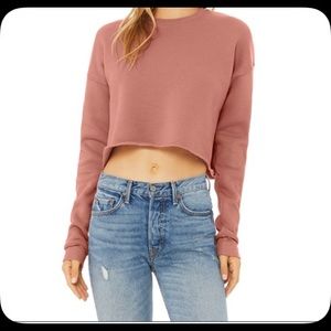 Crop top crew neck